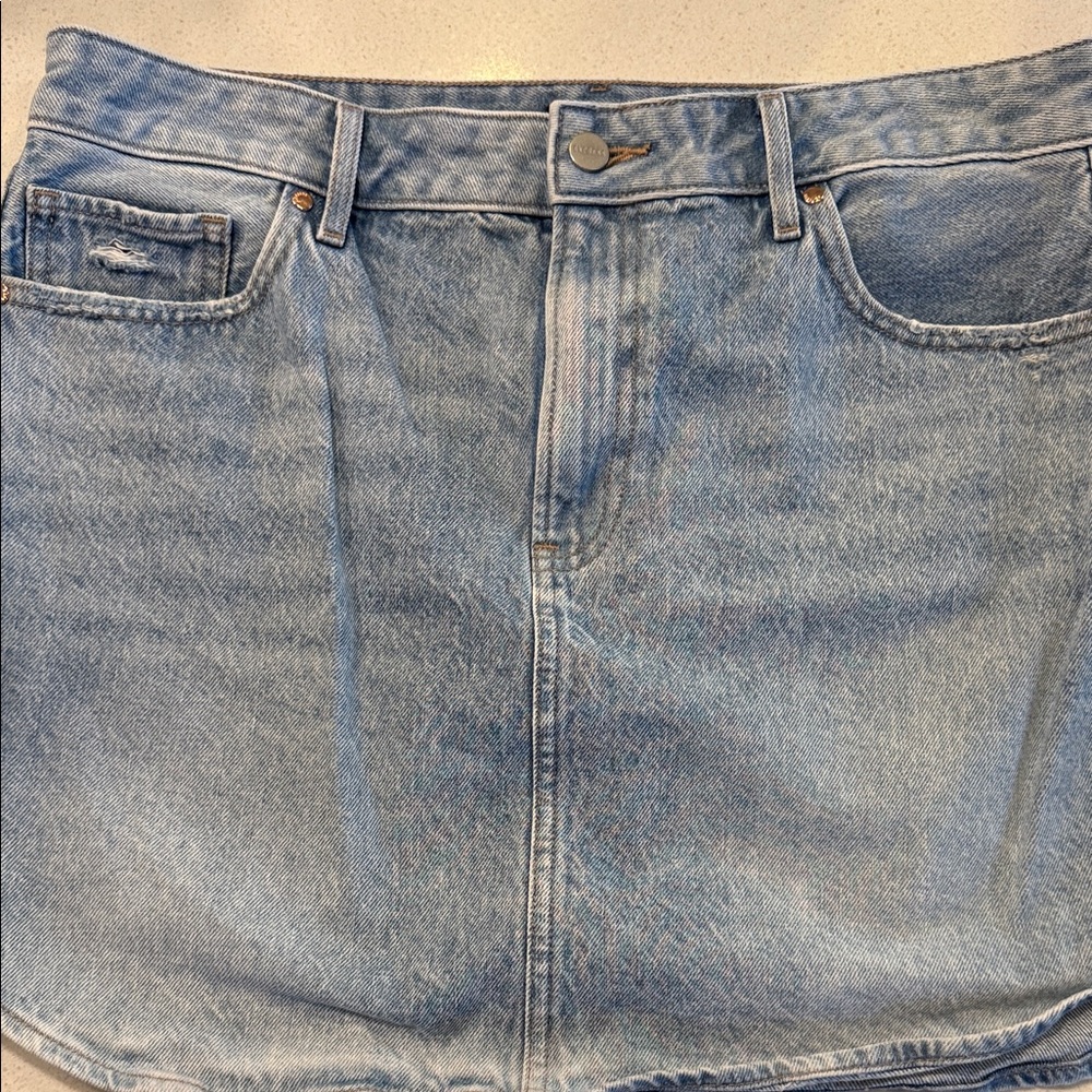 Express Light Blue Denim Skirt